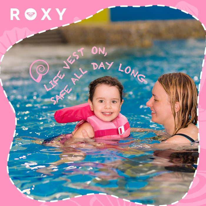 ROXY Infant Life Vest USCG Approved with Quick-Release Buckles & Leg Strap, Upright Flotation for Fishing, Boating & Kayaking