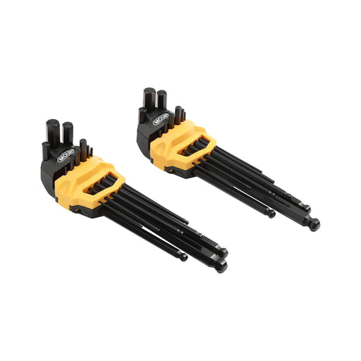 18pcs Long Arm Ball Point Hex Key set
CRV Steel, Black finish