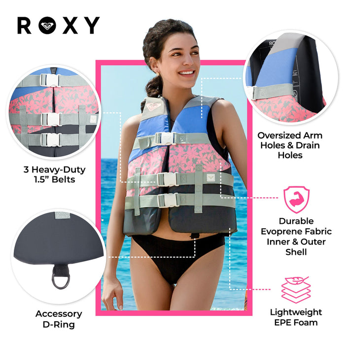 ROXY USCG Women's Life Vest for Boating, Fishing & Kayaking