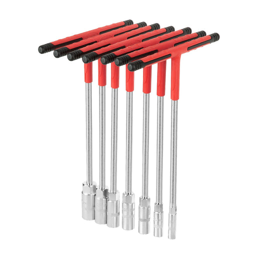 7PCS T Handle Nut Driver Set   8,10,12,13,14,17,19mm